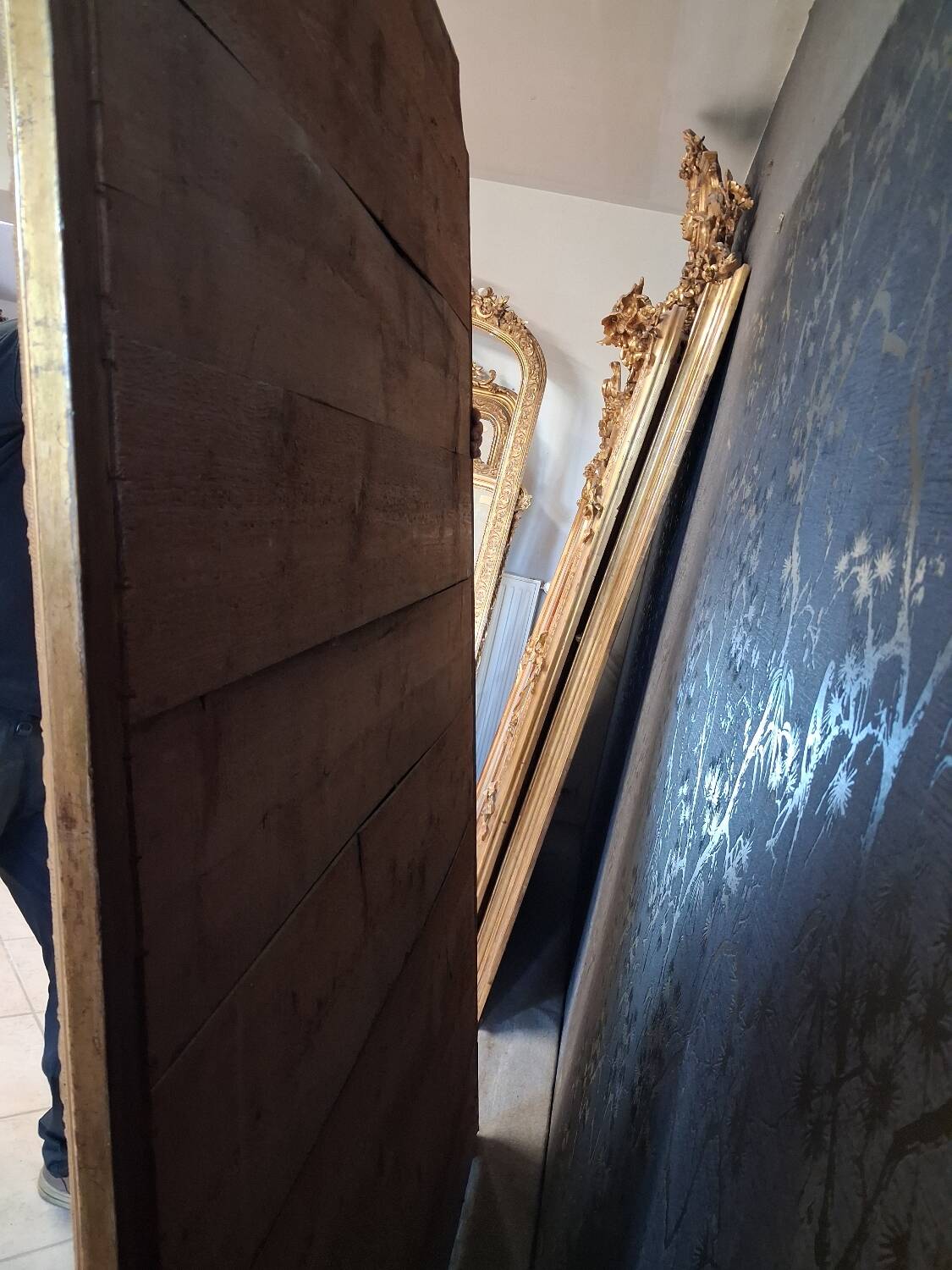 19th century mirror 201 x 140