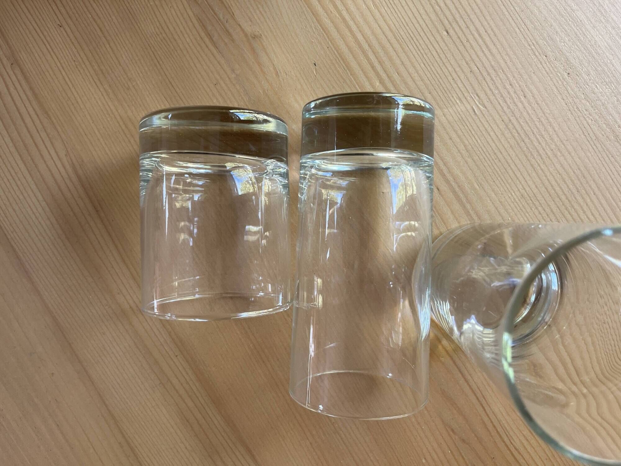 Lot of 5 vintage 70s drinking glasses