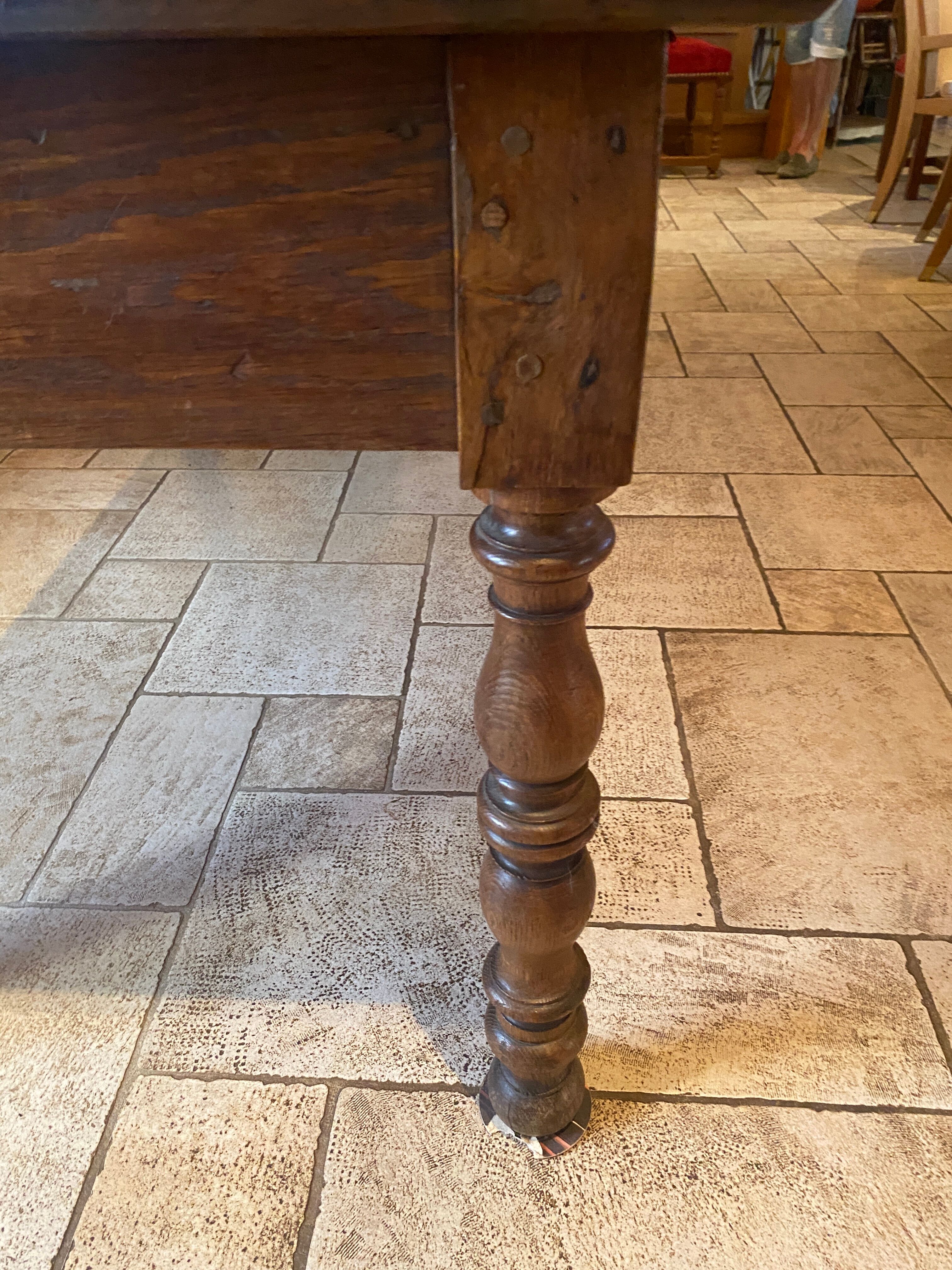 Farmhouse table chene massive