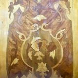 Curved commodus, tomb, Louis XV style, in marquetry, 3 drawers