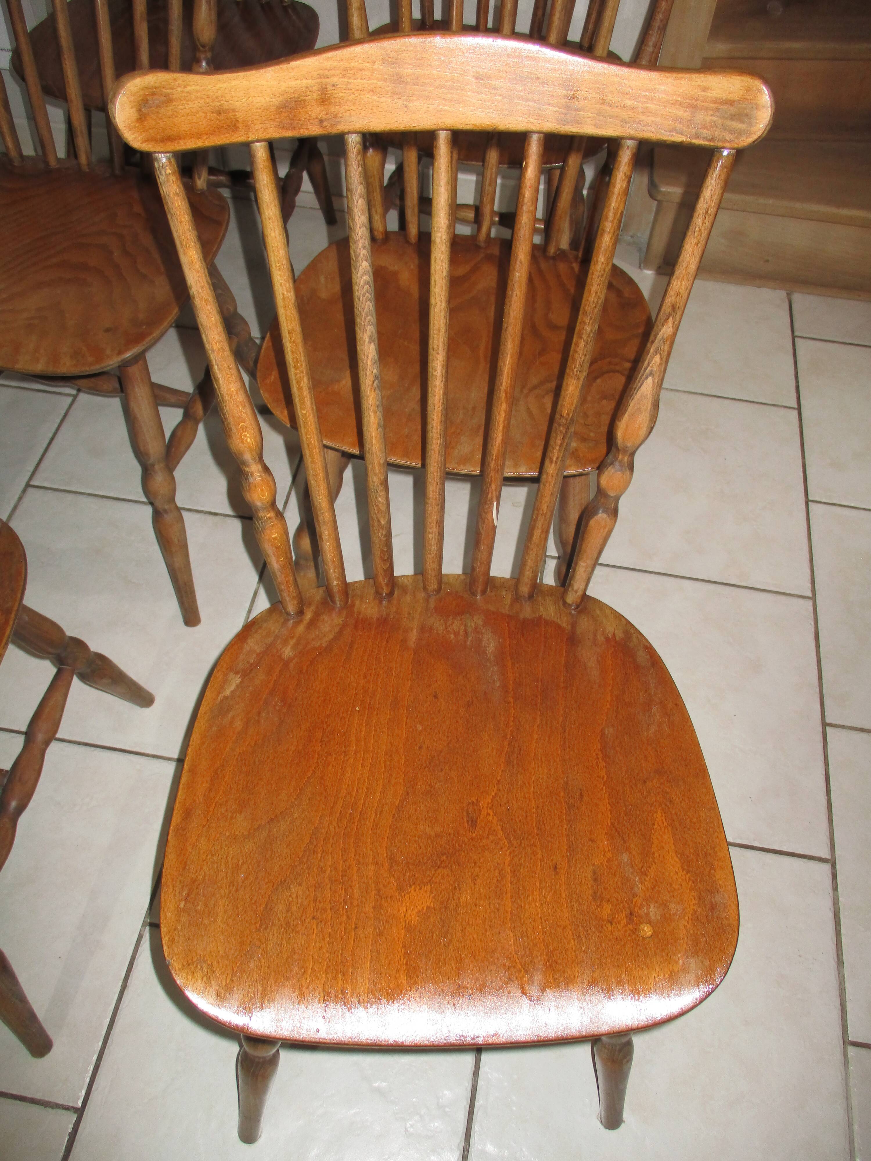 6 chairs baumann tacoma vintage bistro