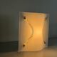 Simple wall light in opal glass with a square design, 1970s, Italy.