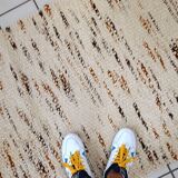 Tapis Couloir Kilim Vintage Indien, Années 1980, Élégance et Douceur