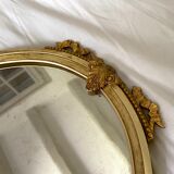 Oval triptych mirror