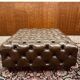 Large Brown Chesterfield Hocker