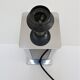Stainless steel lamp foot and plexiglass black design 70s / 80s