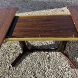 Vintage oval Baumann table in elm