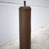 Vintage standing ashtray, push ashtray, brutalist ashtray, metal ashtray, end of sofa