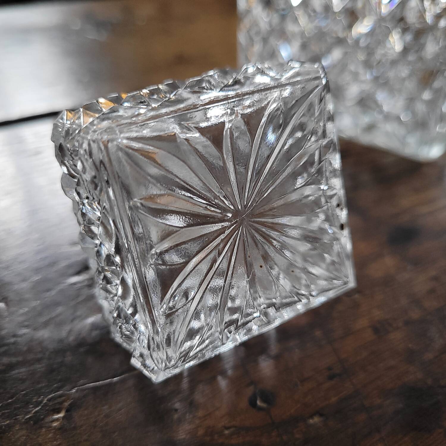 Cut glass carafe – 1950s