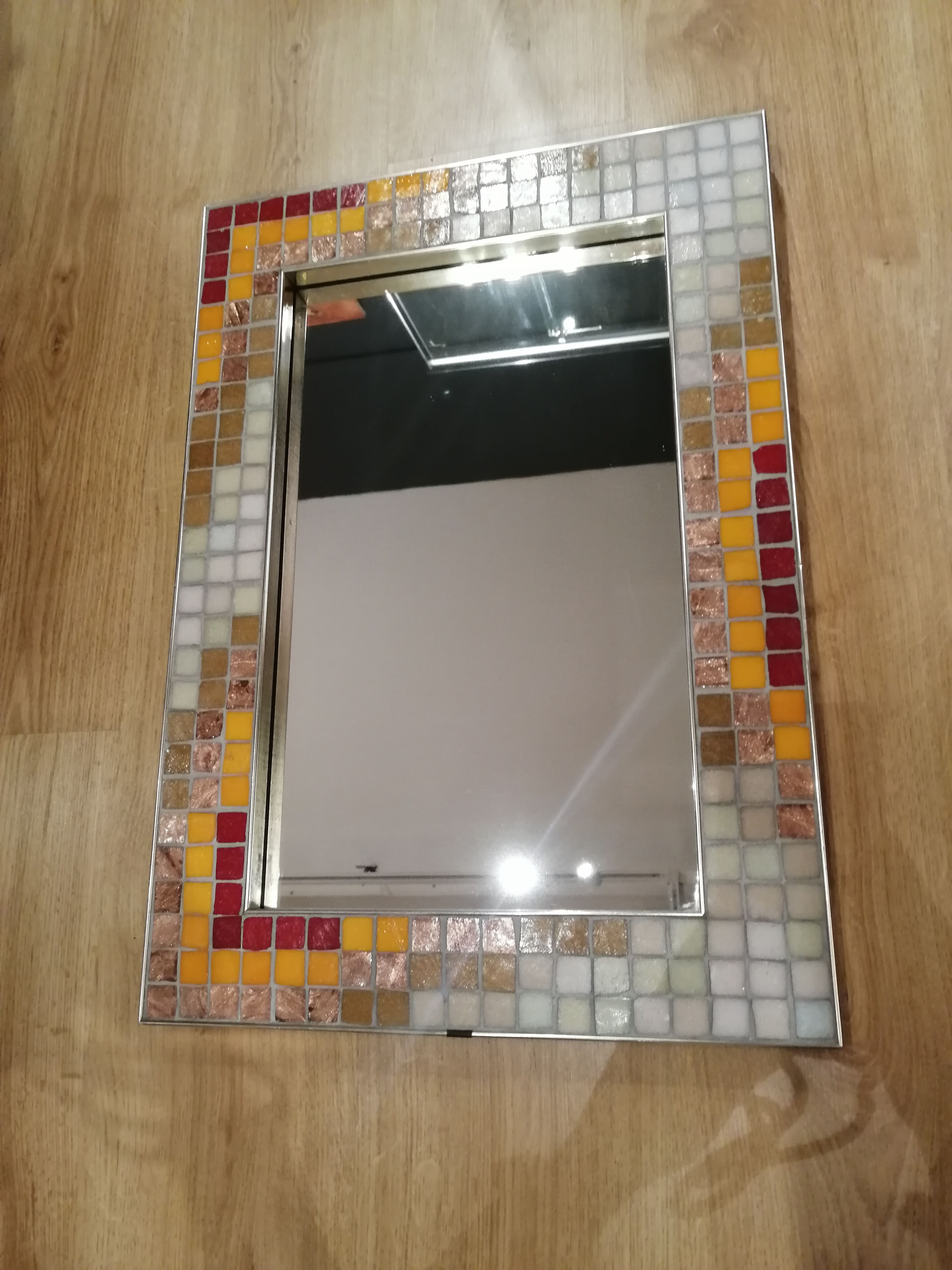 Vintage ceramic mirror