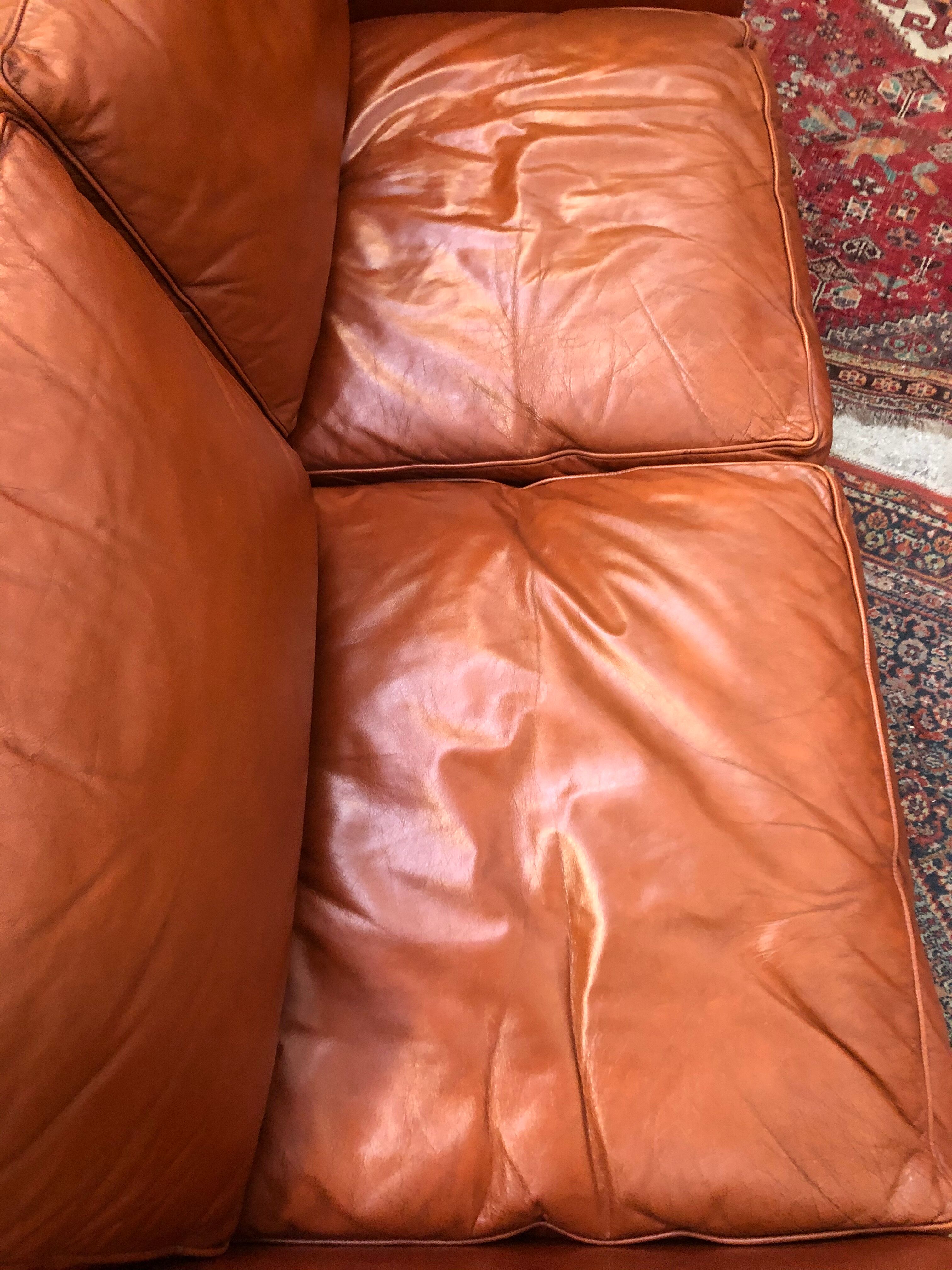3-piece classic English leather lounge