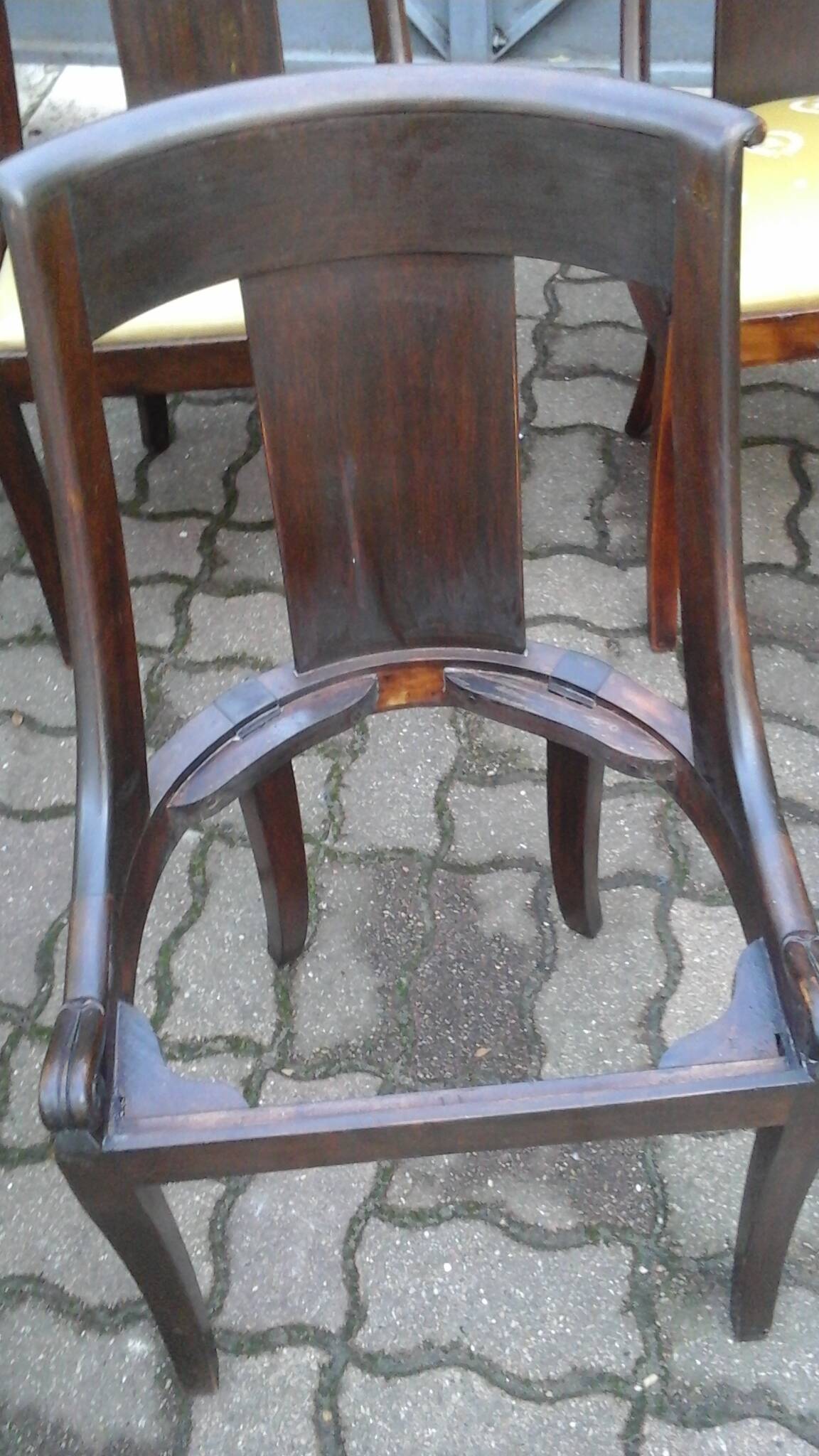 6 empire mahogany gondola chairs