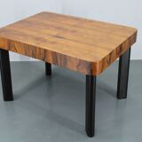 1930s Art Deco Extendable Dining Table in Walnut Finish , Czechoslovakia