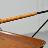 Minimalistic Paul Nagel Teak and Steel Teatrolley. Germany, 1950s