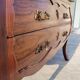 Curved Louis XV style commode in mahogany.