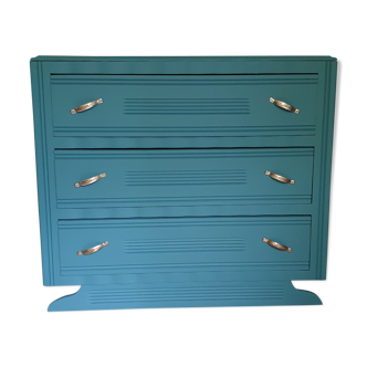 Commode bleue art déco