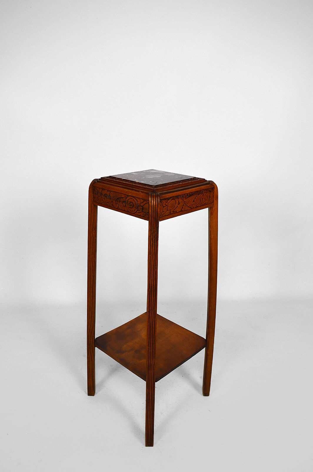 Art Deco harness in carved wood and marble, France, circa 1925