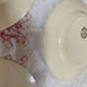 Set of 3 flat plates in polychrome ironstone E. Bourgeois