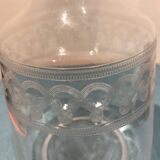 Pair of ancient carafes numbered Crystal Baccarat