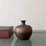 Glazed stoneware neck vase, France 1950