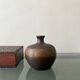 Glazed stoneware neck vase, France 1950
