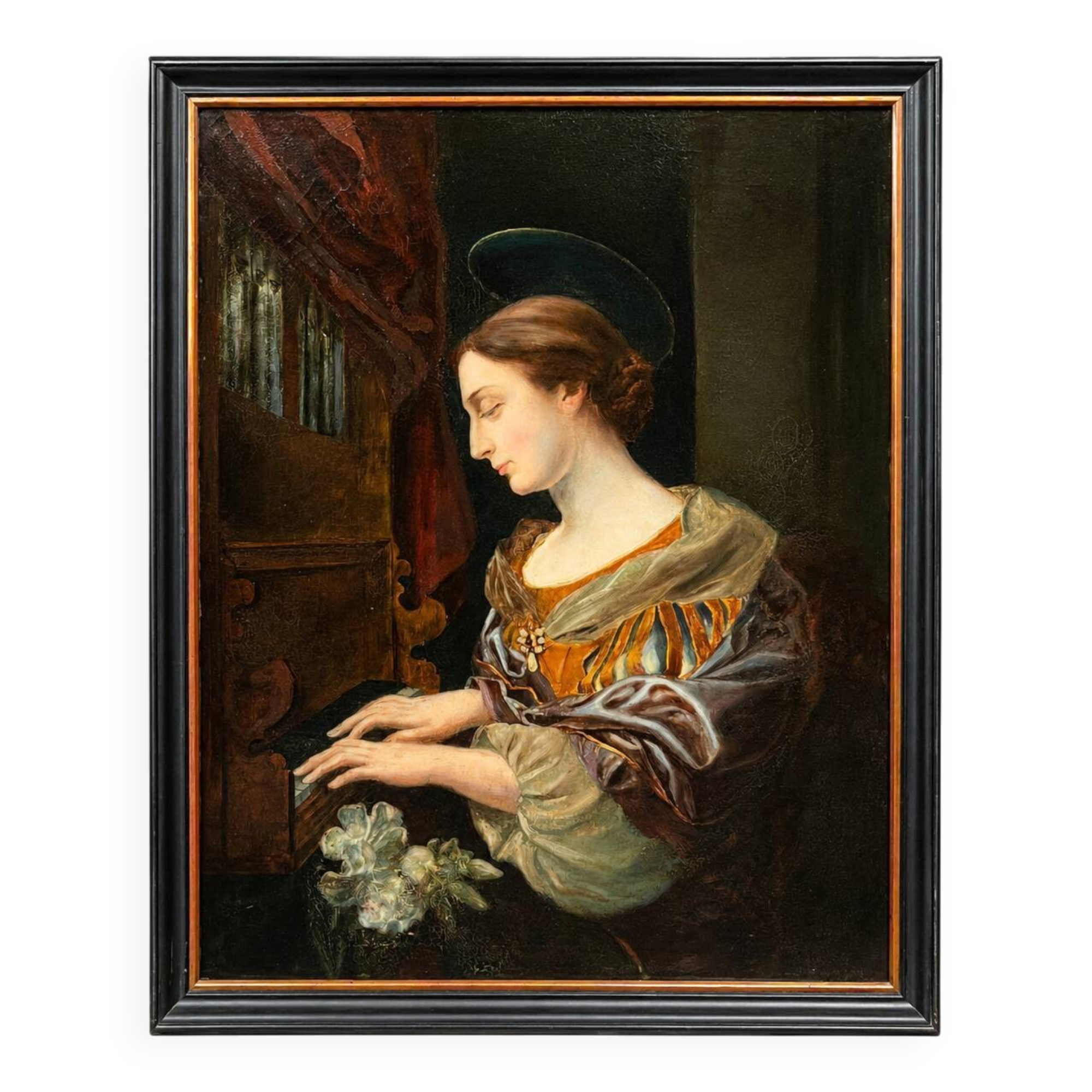 Le tableau « Jeune fille jouant de l’orgue »
