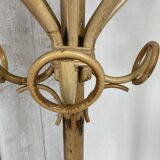 Porte-manteaux  rotin vintage