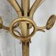 Vintage rattan coat rack