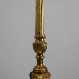 Large Provincial Copper Church Candlestick, France, ca. 1900