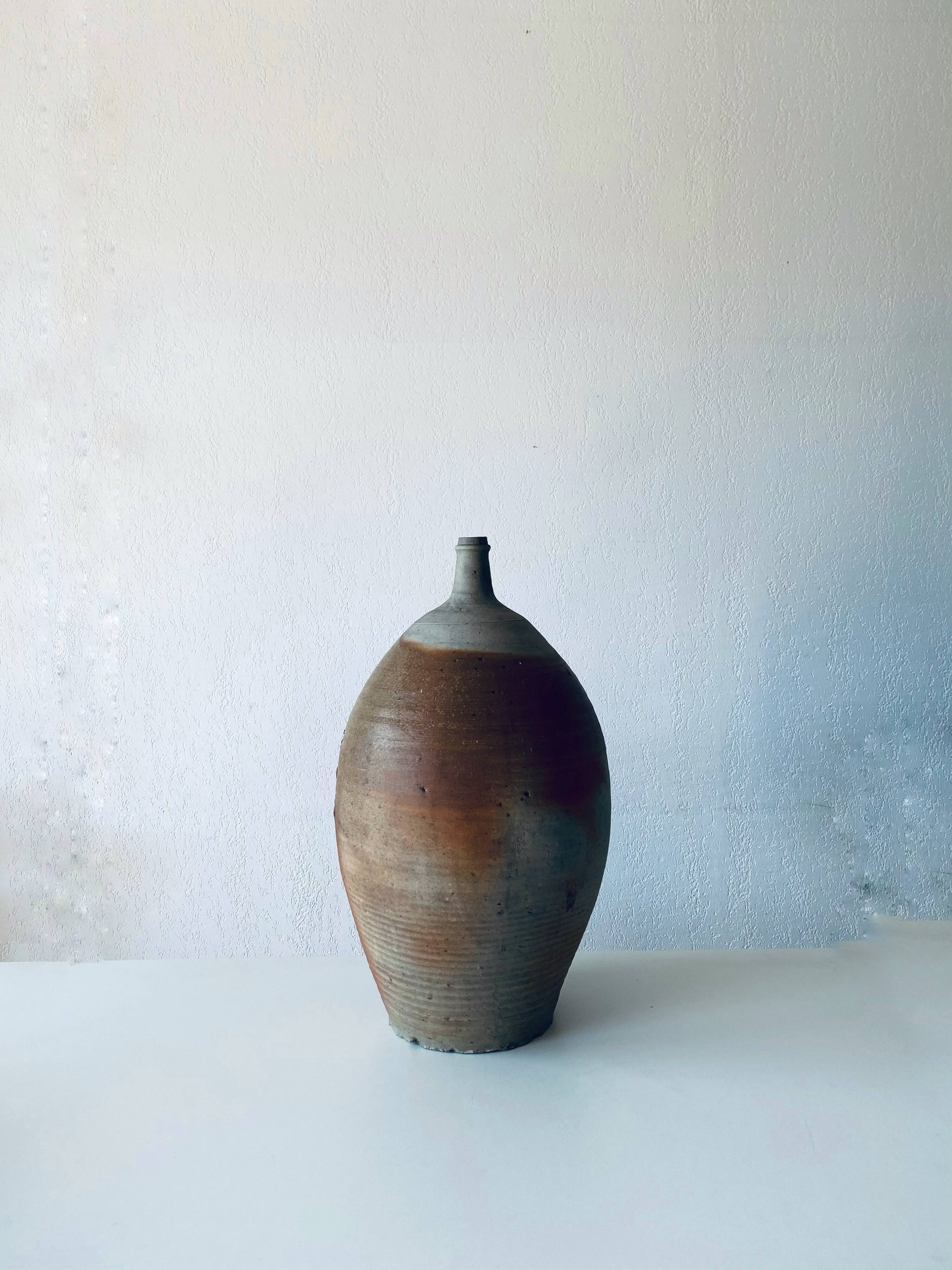 Very large old sandstone jar