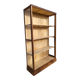 Art Deco oak museum display case