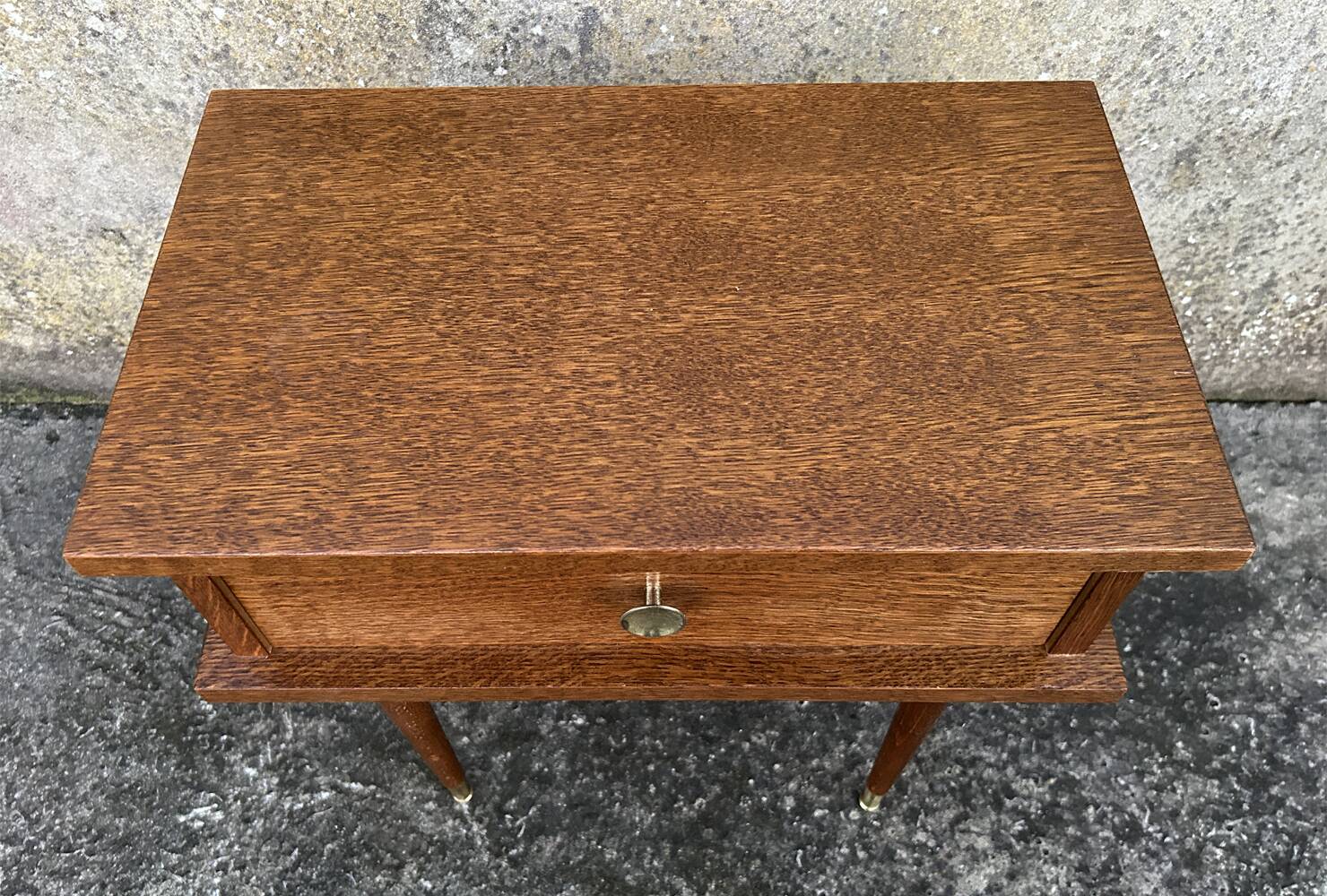 Paire de tables de nuit bois, vintage, années 60