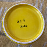 Yellow ceramic roller vase