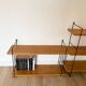 3 String wall shelf modules by WHB, Germany, 1960.