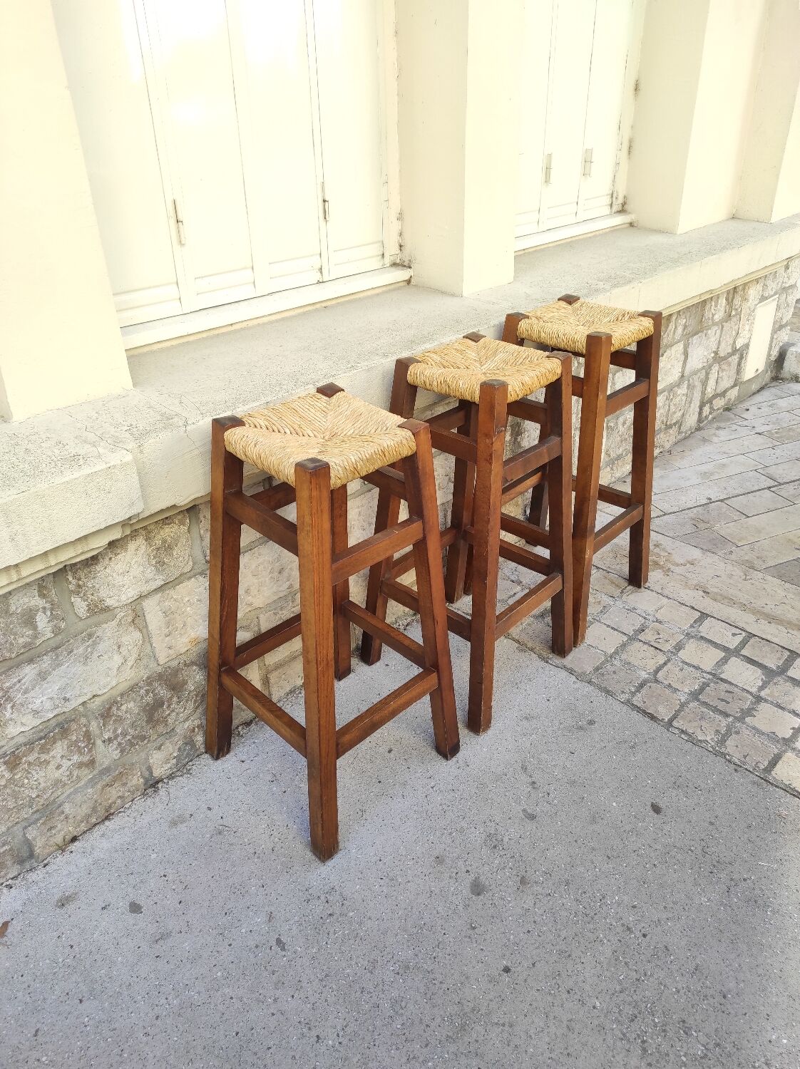 Brutalist high stools