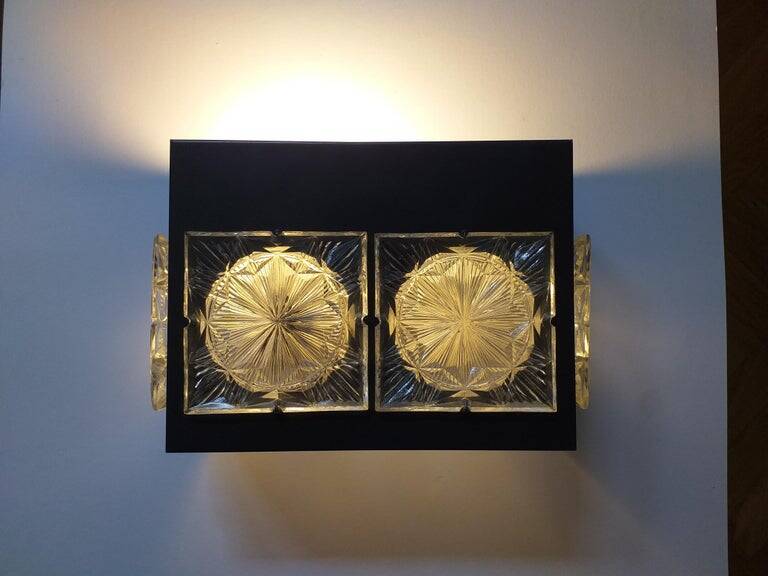Paire de lampes murales Midcentury Napako, Josef Hurka, années 1970