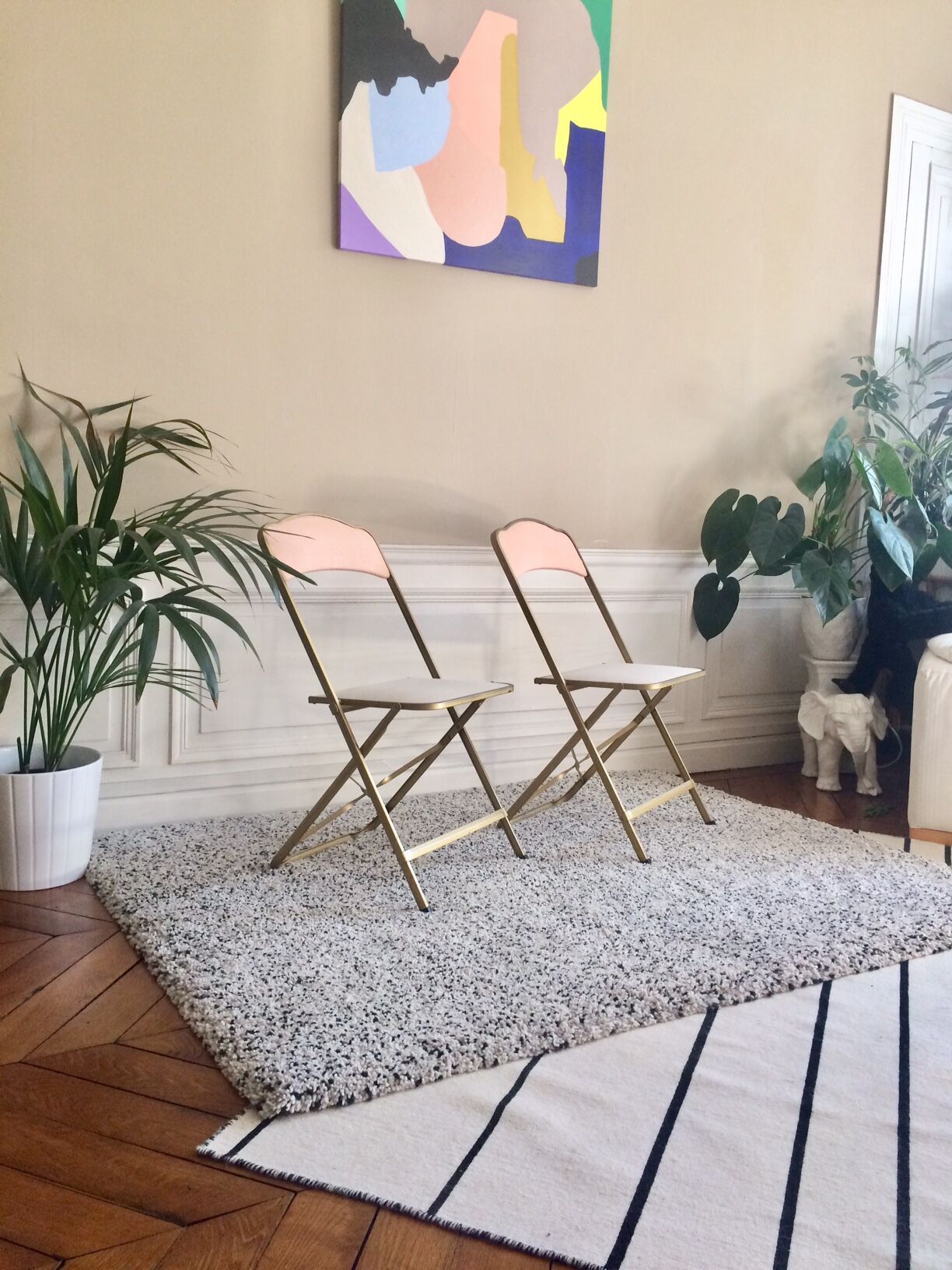 Chairs folding vintage restored