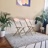 Chairs folding vintage restored