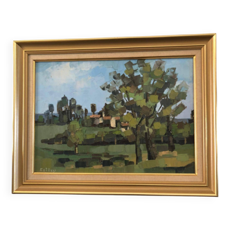 Tableau du peintre denis esteve