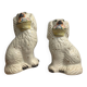🐶 Pair of Staffordshire earthenware dogs