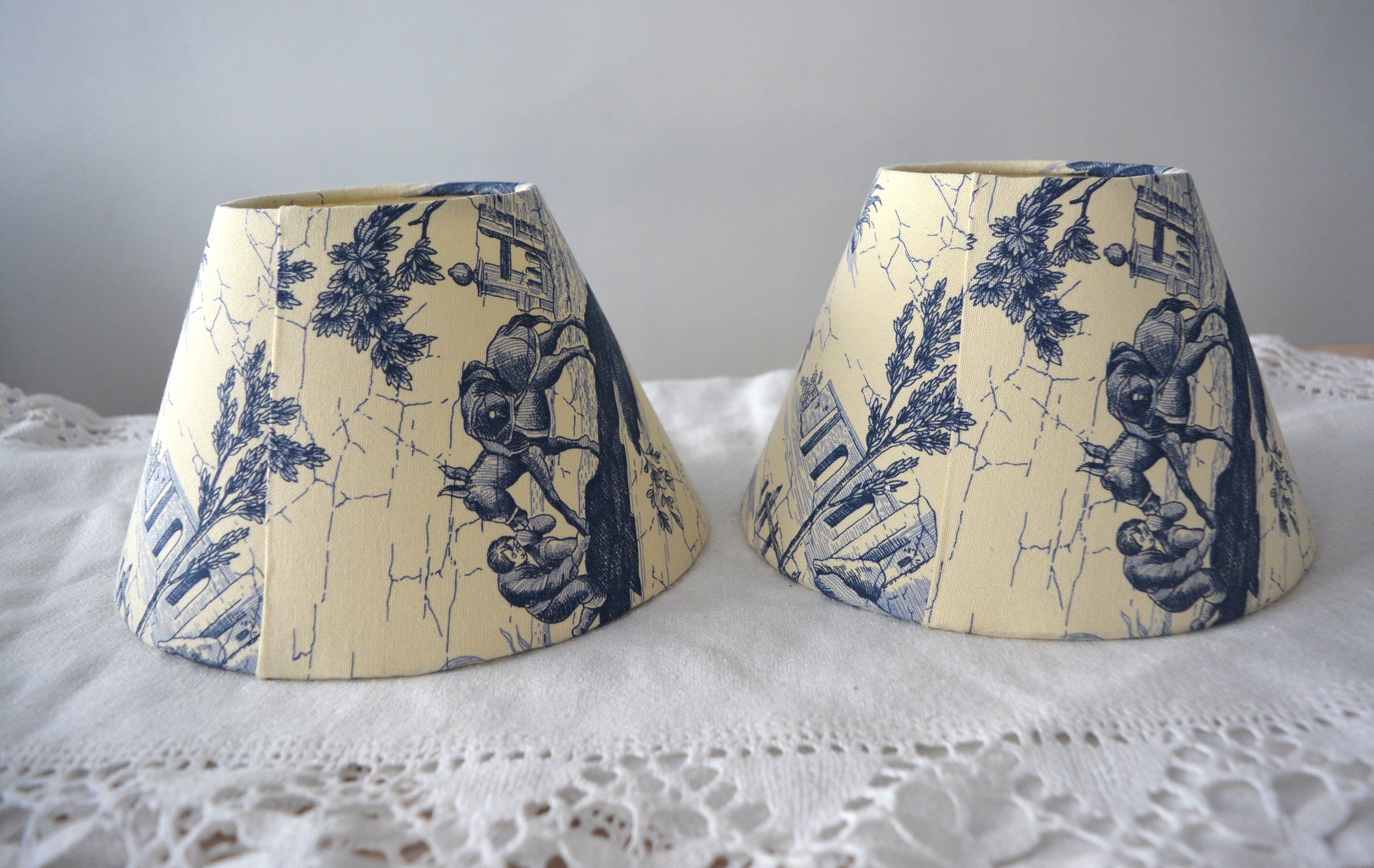 Set of 2 lampshades Toile Jouy