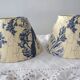 Lot de 2 abat-jours Toile Jouy