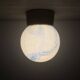 Thabur art deco marbled glass ceiling lamp , 1930s the Netherlands