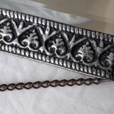 Square pewter mirror