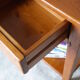 Vintage solid oak bedside