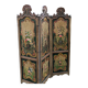 3-panel screen in painted wood