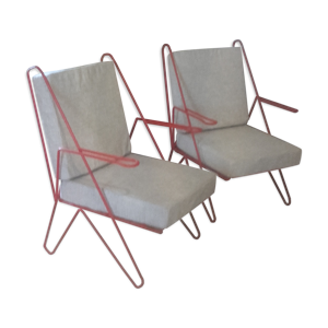 Paire de fauteuils années