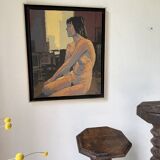Oil painting of a naked woman