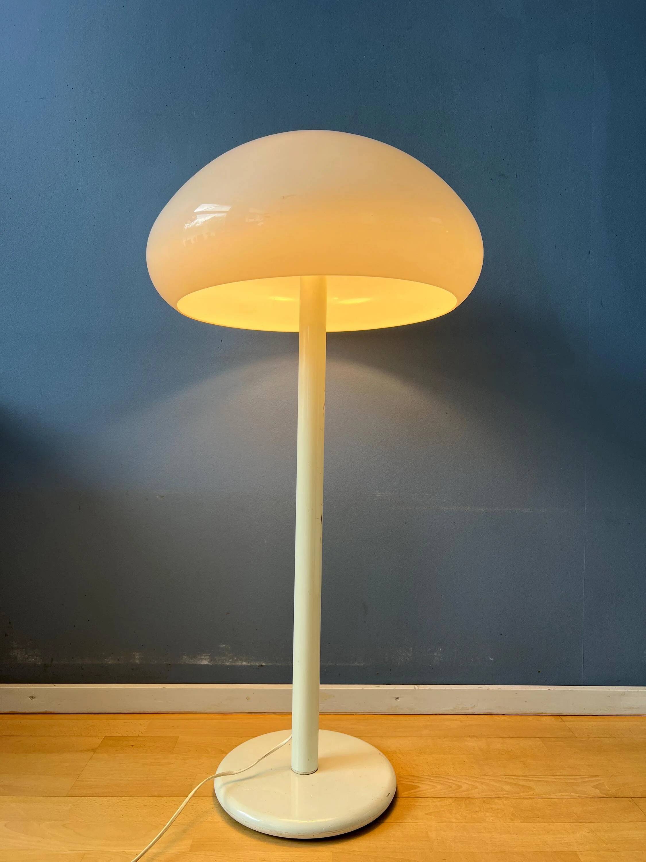 Lampadaire Dijkstra UFO Space Age blanc