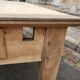 Table de ferme 2 tiroirs peuplier et chataignier